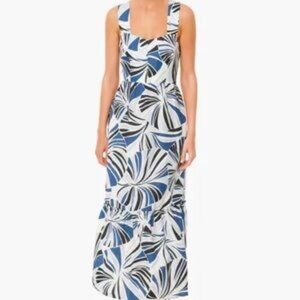 Tuckernuck Blue Palm Alston Maxi Dress